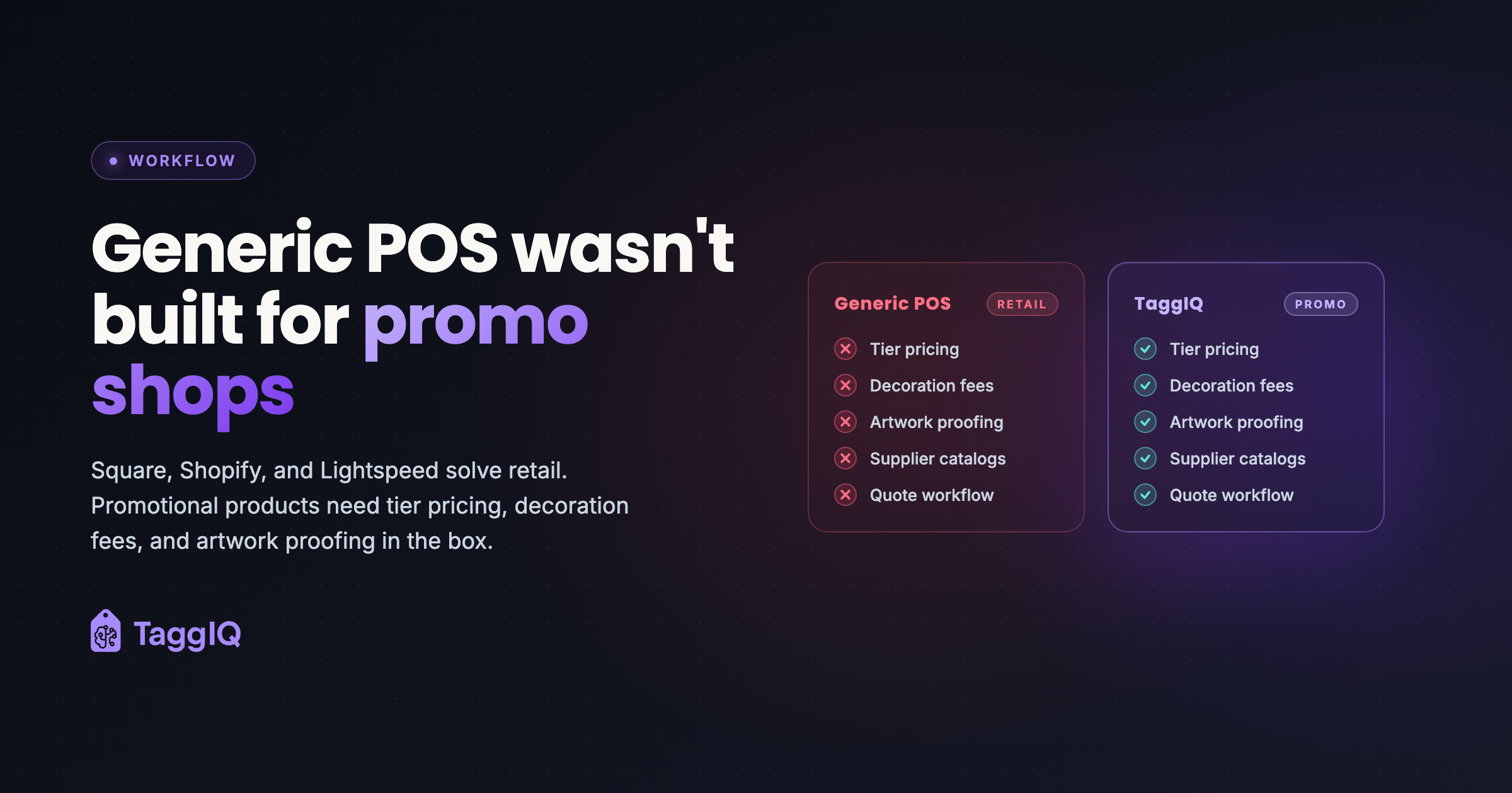 Why Retail POS Systems Do Not Fit Promo Shops